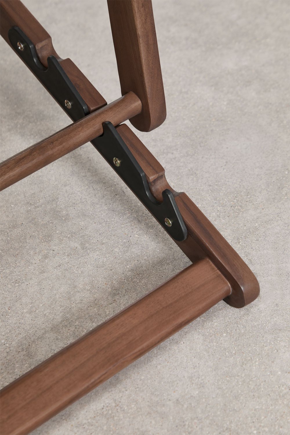 Pack de 2 hamacas plegables en madera de acacia con cojín Rondonia , imagen de galer&iacute;a 8