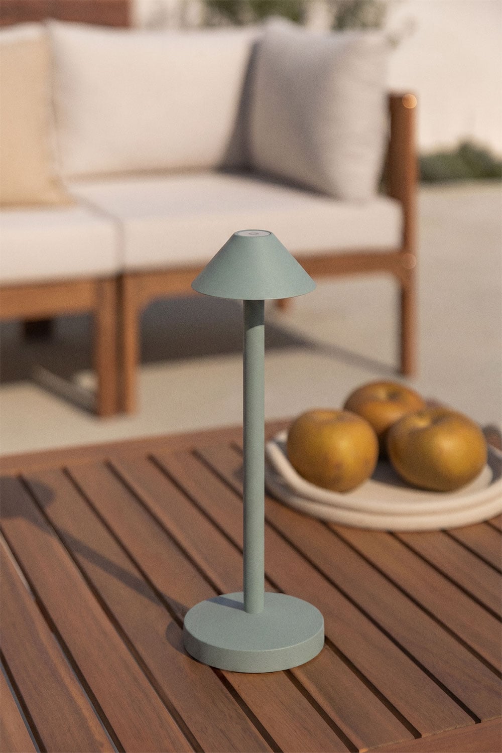 Lámpara de mesa LED inalámbrica para exterior en hierro Emilija, imagen de galer&iacute;a 1