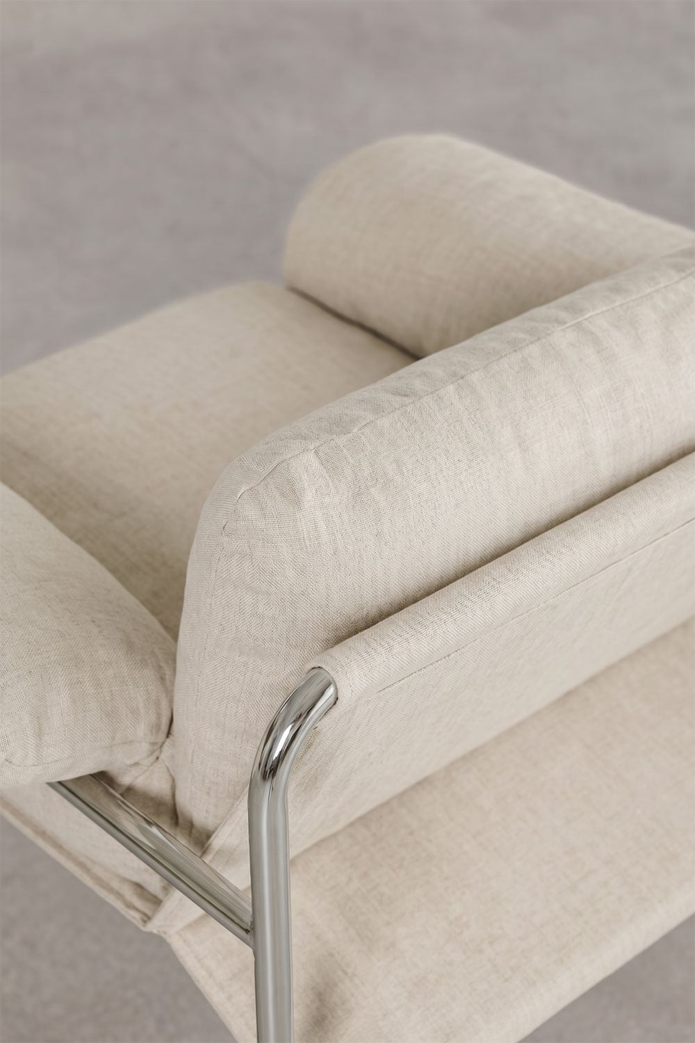 Pack de 2 sillones en chenilla y hierro Evani, imagen de galer&iacute;a 7