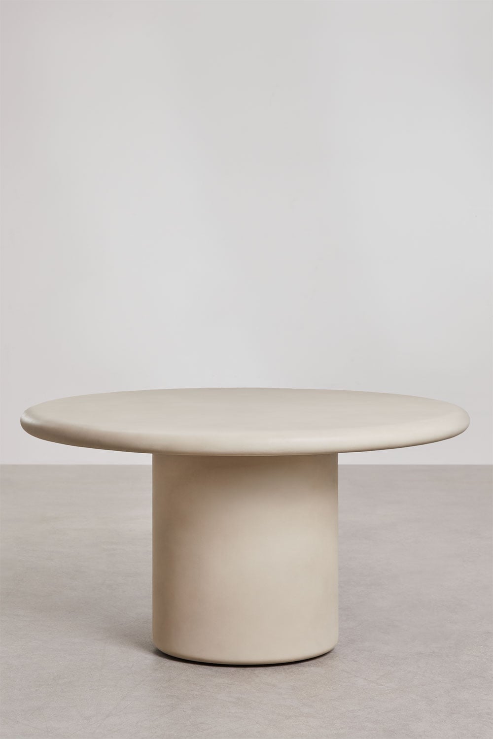 Mesa de jardín redonda en cemento Namara, imagen de galer&iacute;a 3