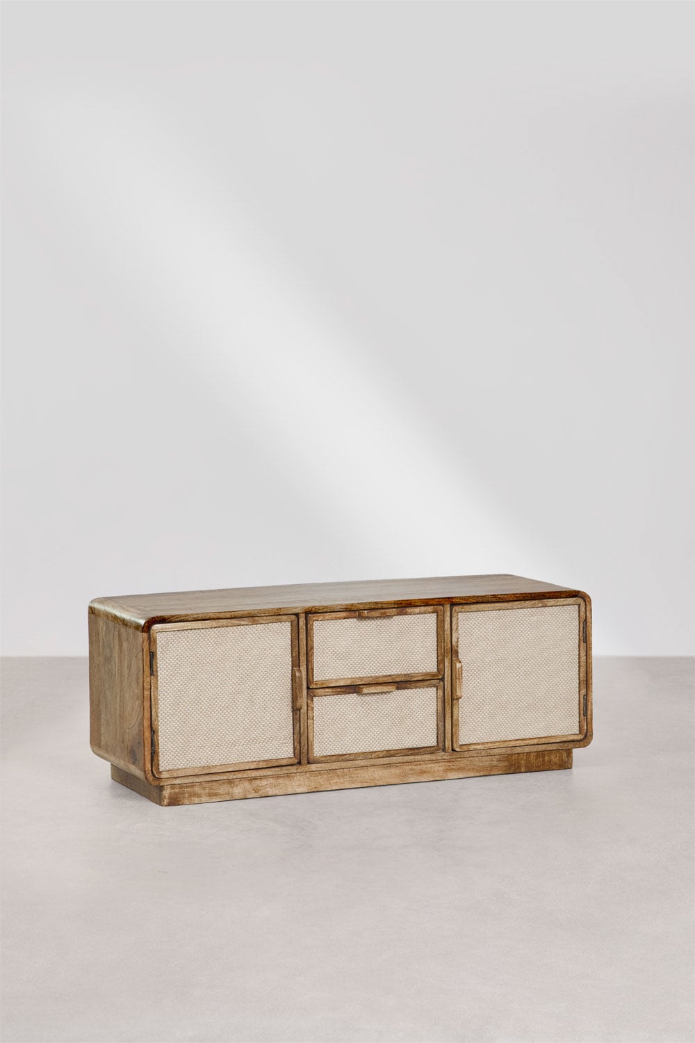 Mueble TV 120x40 cm en madera de mango Abrams, imagen de galer&iacute;a 3