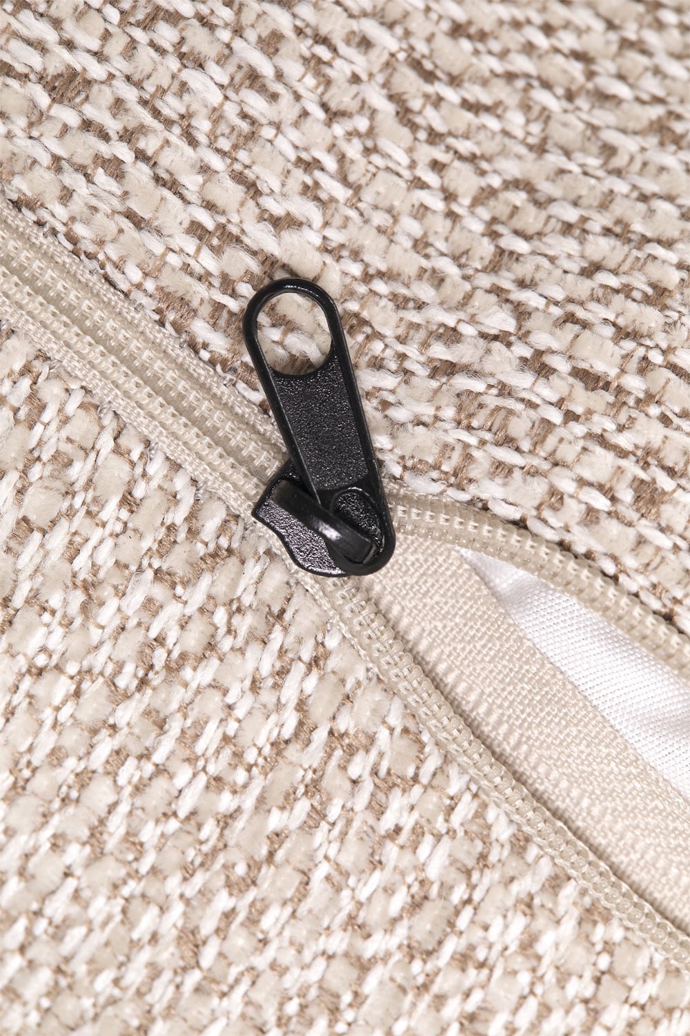 Banco 110 cm tapizado en bouclé colores naturales Matilda, imagen de galer&iacute;a 7