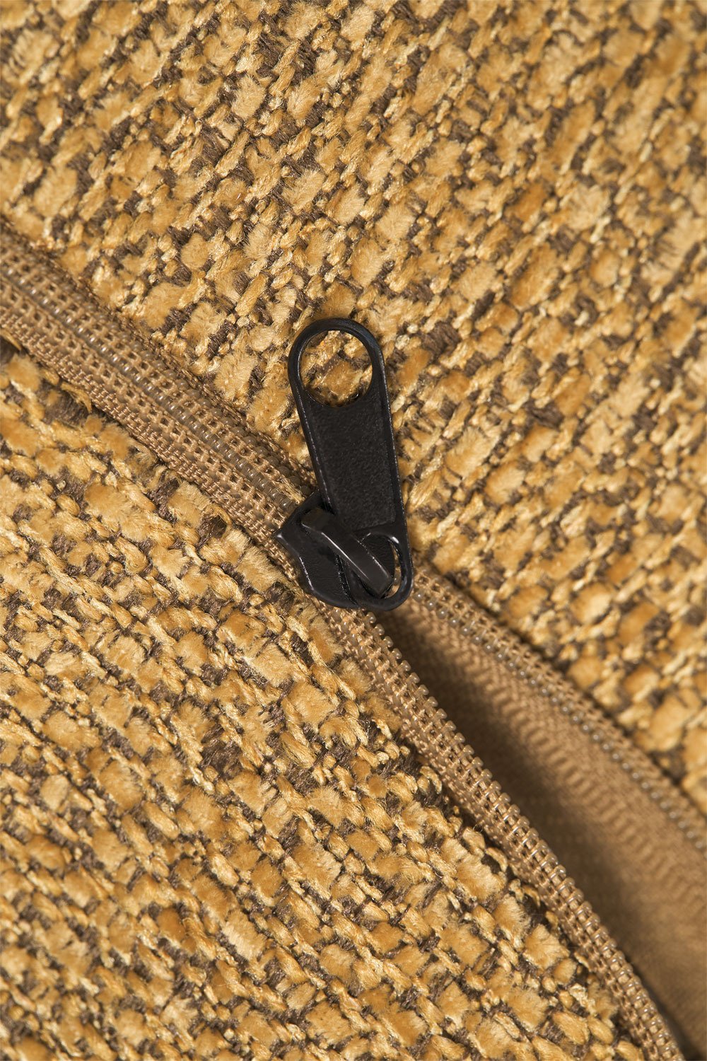 Banco 110 cm tapizado en bouclé amarillo miel Matilda, imagen de galer&iacute;a 7