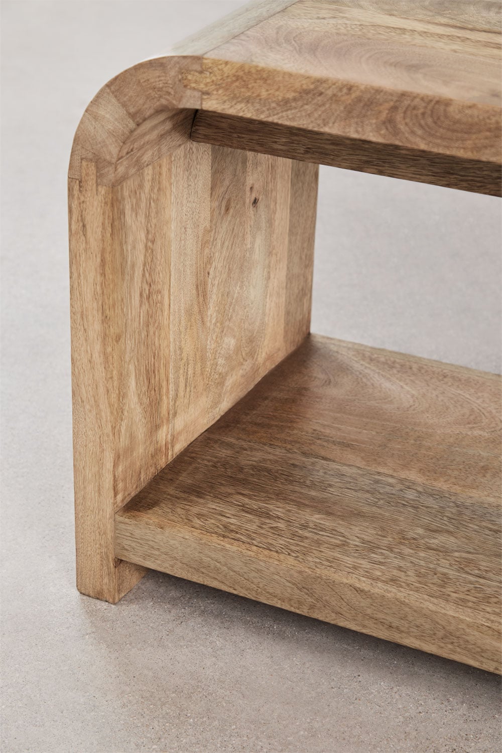 Mueble TV 120x35 cm en madera de mango Shelby, imagen de galer&iacute;a 5