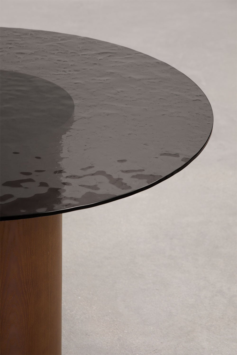 Mesa de comedor ovalada 220x110 cm en vidrio templado y MDF Asgri, imagen de galer&iacute;a 6