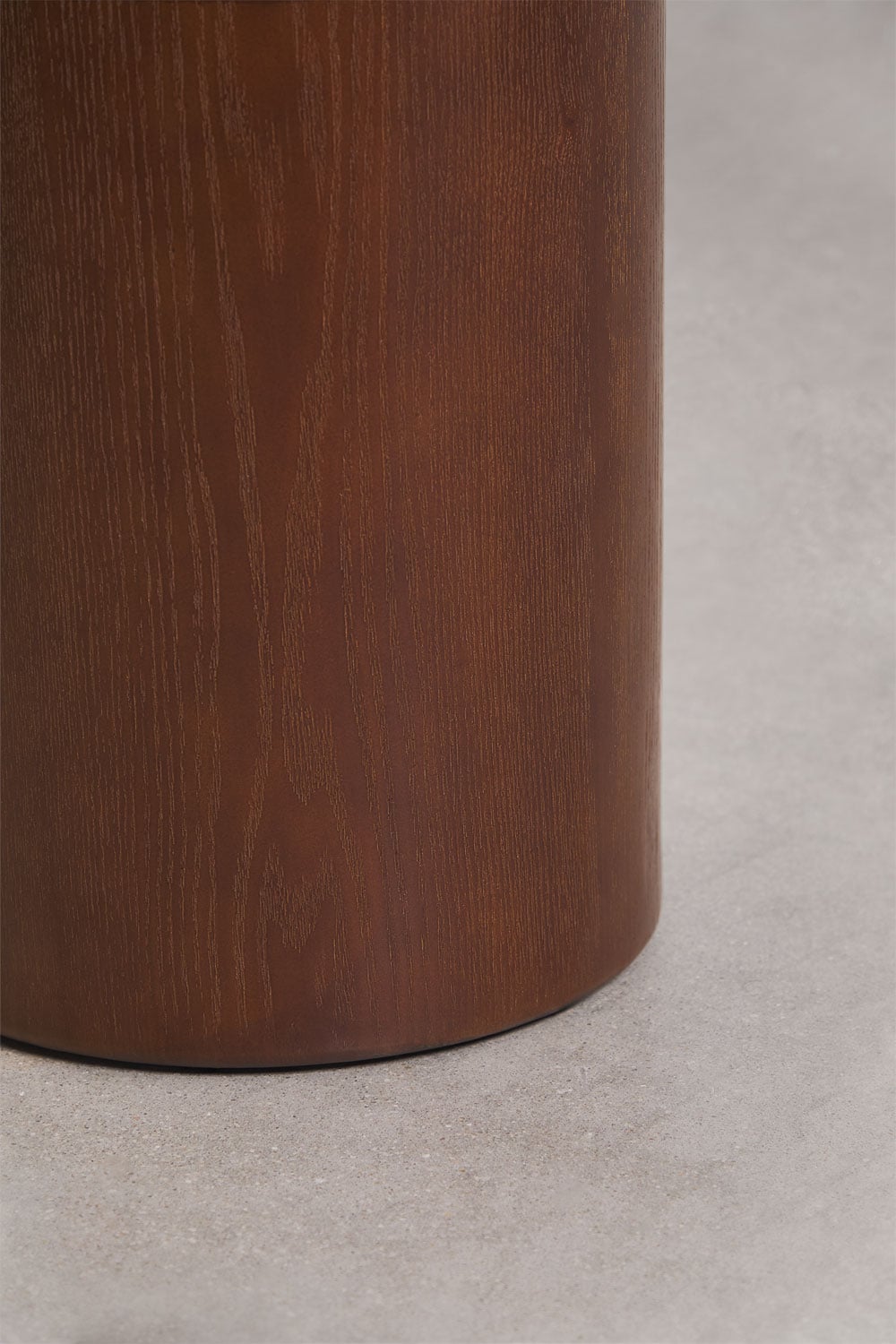 Mesa auxiliar redonda Ø50 cm en vidrio templado y MDF Asgri, imagen de galer&iacute;a 5