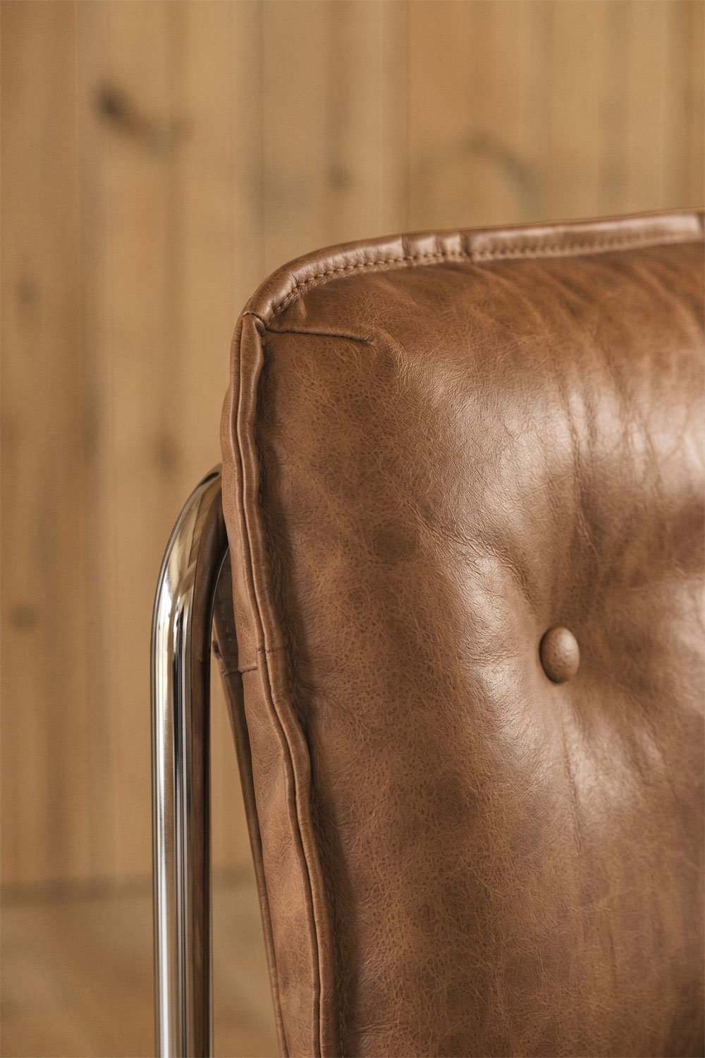 Silla de comedor tapizada y en hierro Matilda, imagen de galer&iacute;a 2