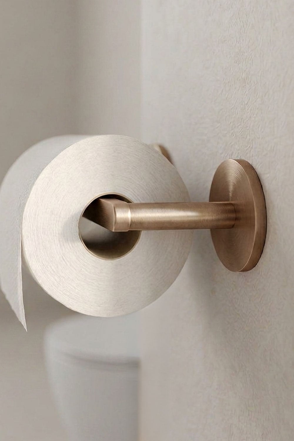 Portarrollos adhesivo para baño en acero inoxidable Caldrumi, imagen de galer&iacute;a 2