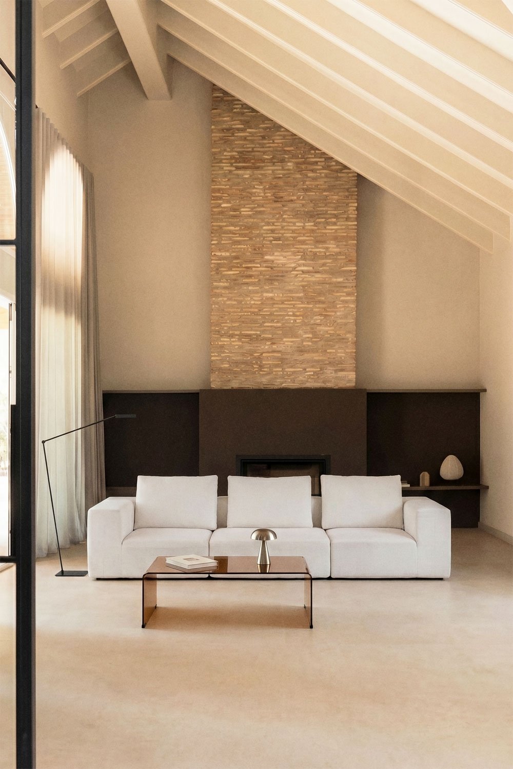Sofá modular de 3 piezas en chenilla envasado al vacío Norridge , imagen de galer&iacute;a 1