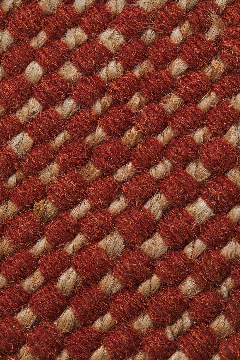 Alfombra rectangular en lana y yute Wamba, imagen de galer&iacute;a 3