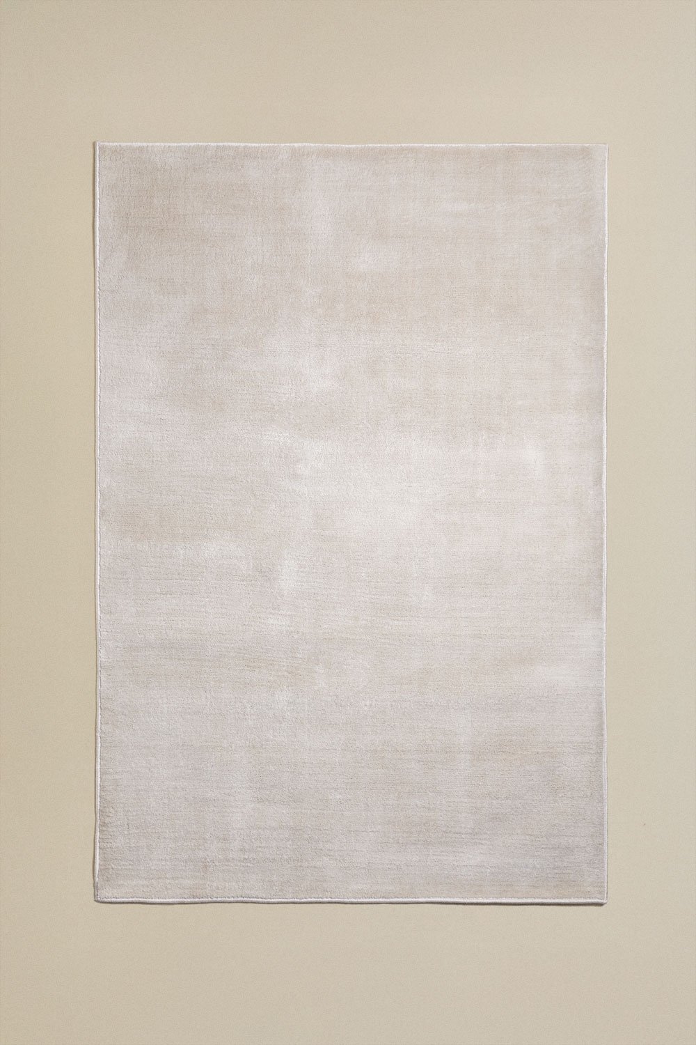 Alfombra rectangular 160x230 cm en poliéster beige crema Daroca, imagen de galer&iacute;a 2
