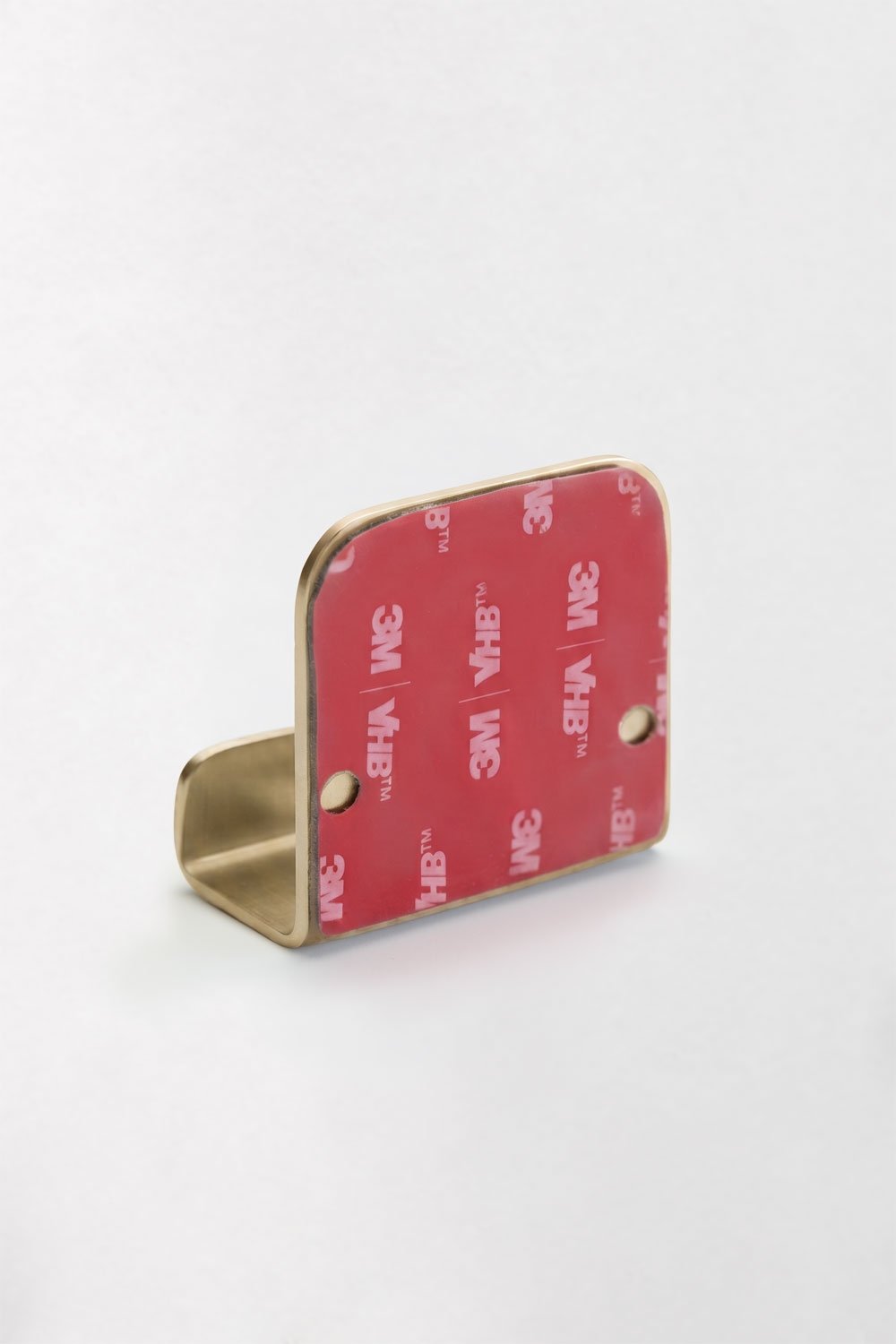 Percha adhesiva para baño en acero inoxidable dorado cepillado Ondreli, imagen de galer&iacute;a 4