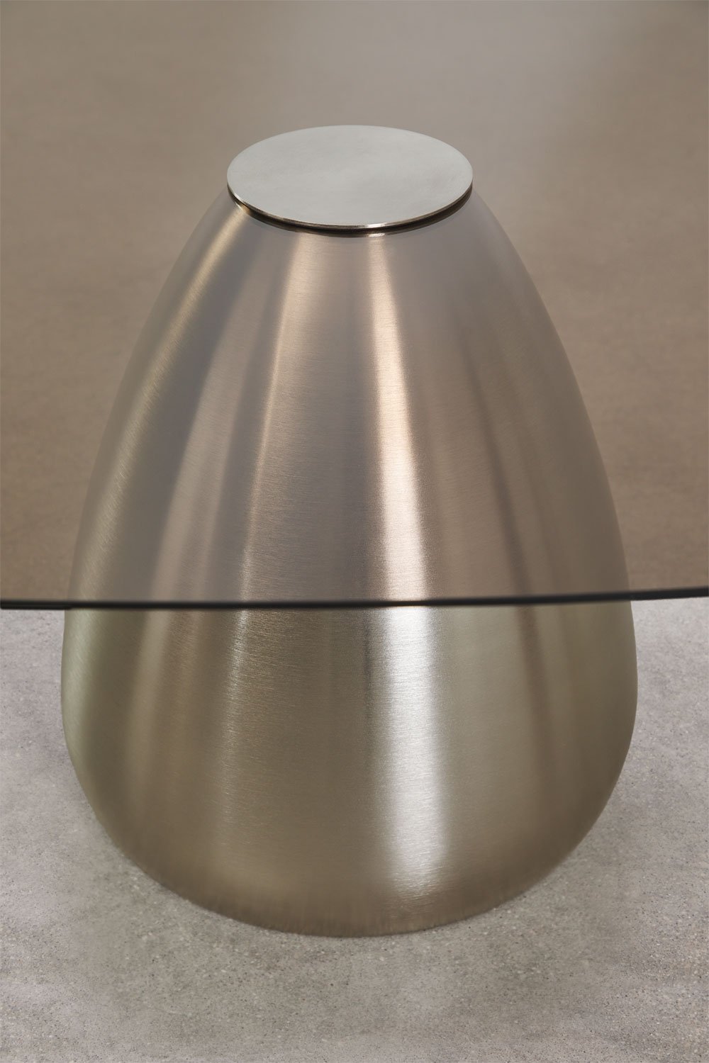 Mesa de centro cuadrada 80x80 cm en vidrio templado Mariana, imagen de galer&iacute;a 5
