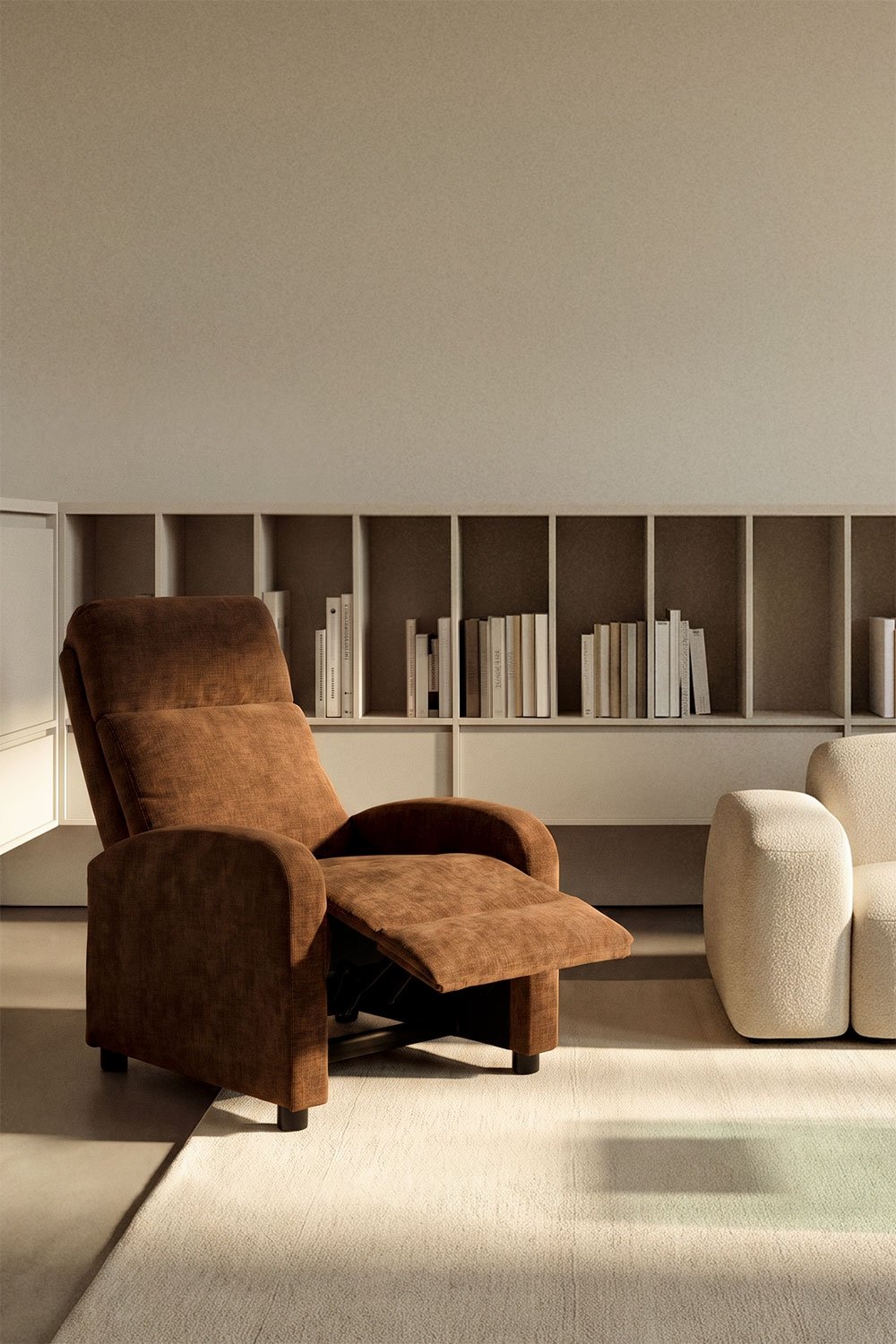 Pack de 2 sillones reclinables tapizados Libuliana, imagen de galer&iacute;a 2