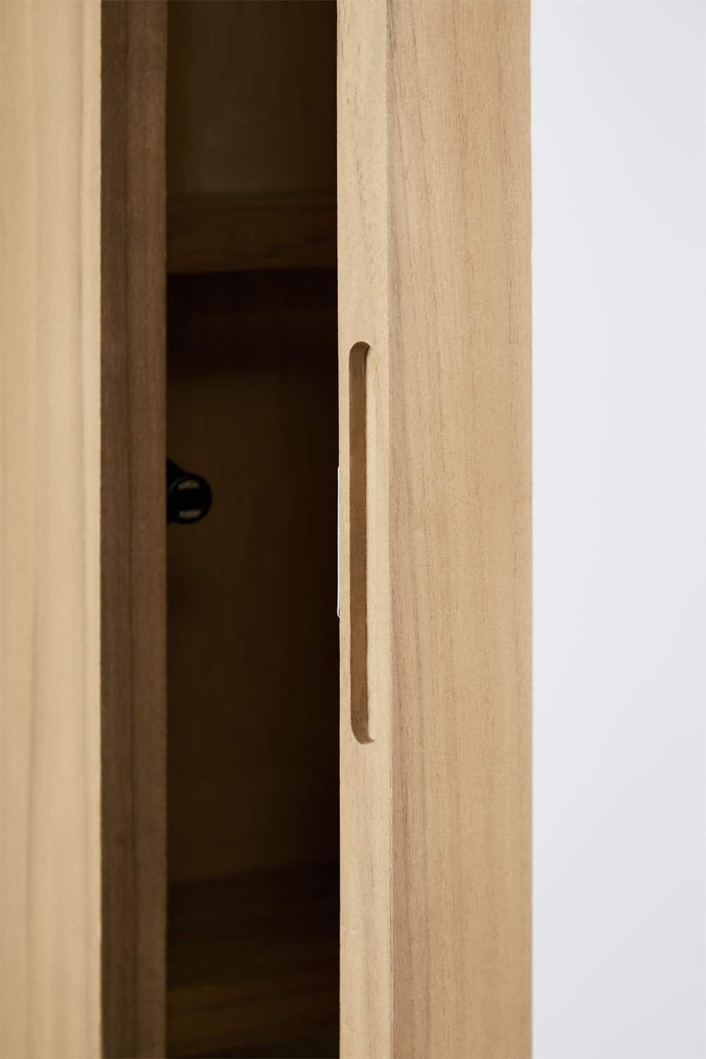 Armario de pared rectangular 45x60 cm para baño en madera de teca con espejo Ian, imagen de galer&iacute;a 7