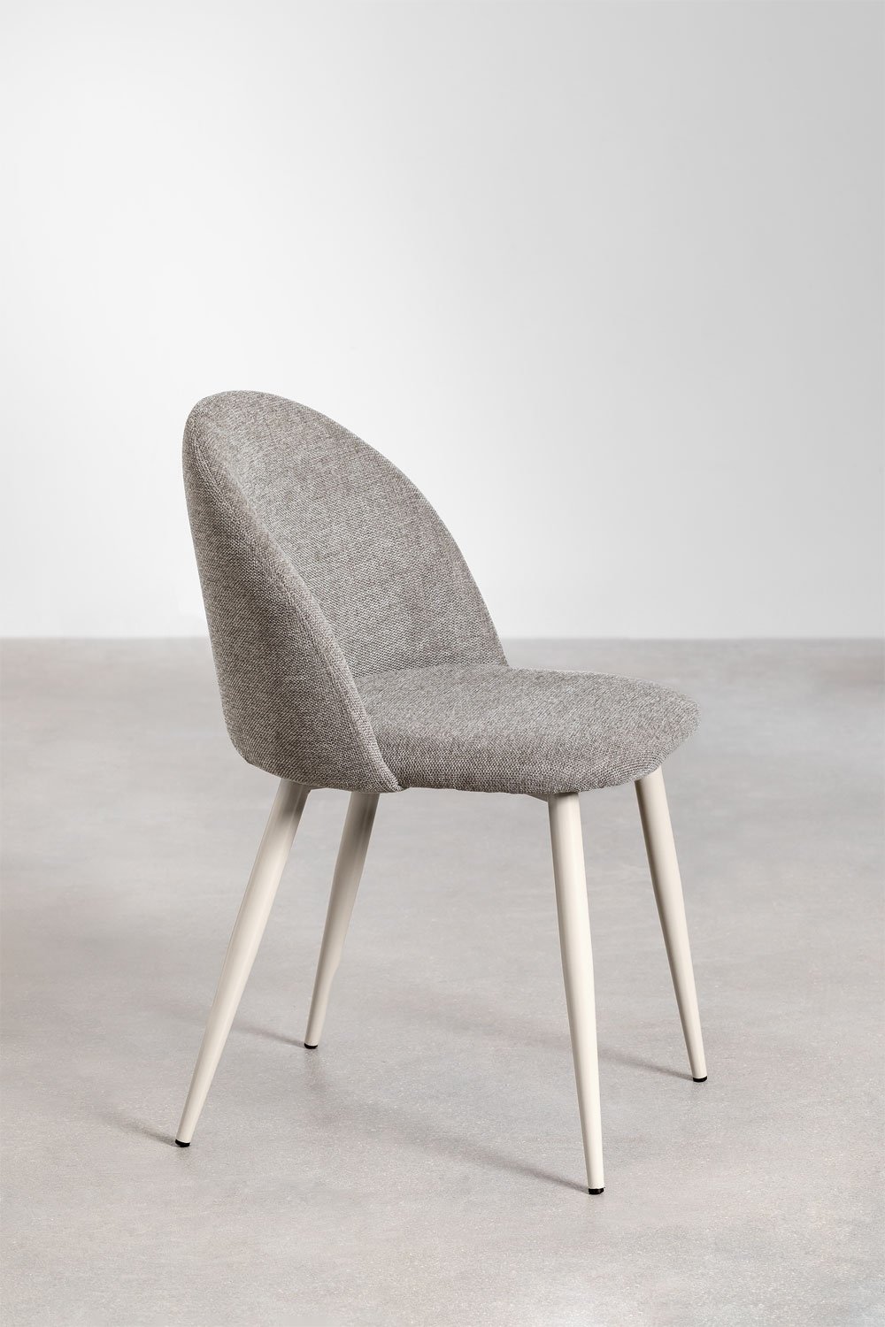 Silla de comedor tapizada y en acero Kana, imagen de galer&iacute;a 2