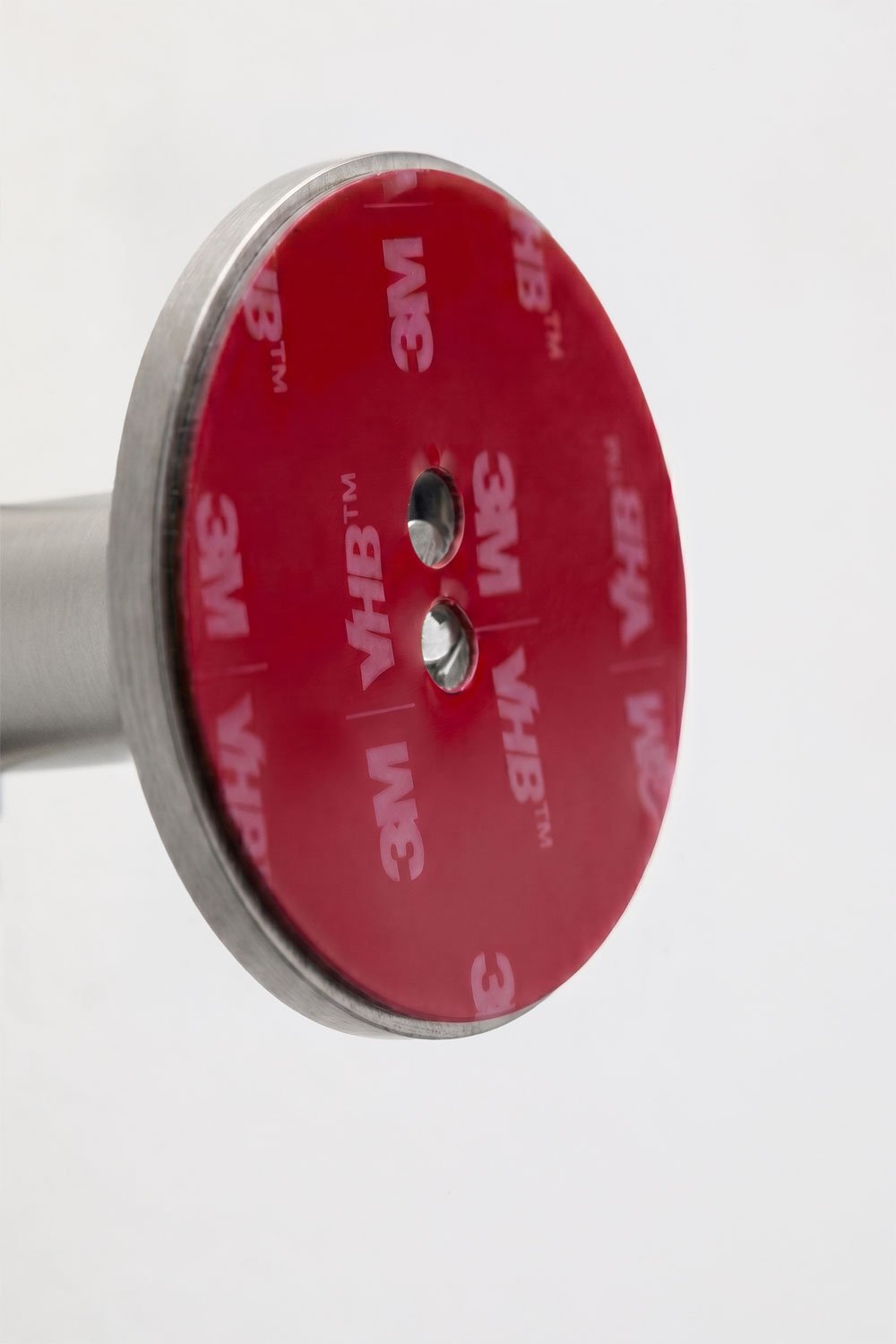 Percha adhesiva para baño en acero inoxidable gris cepillado Caldrumi, imagen de galer&iacute;a 5