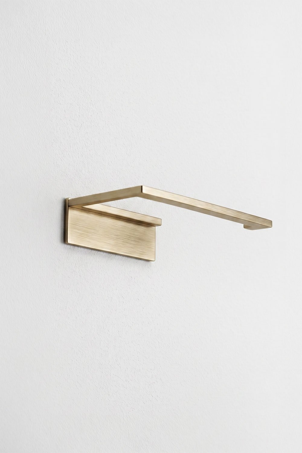 Portarrollos adhesivo para baño en acero inoxidable dorado cepillado Jalter, imagen de galer&iacute;a 6