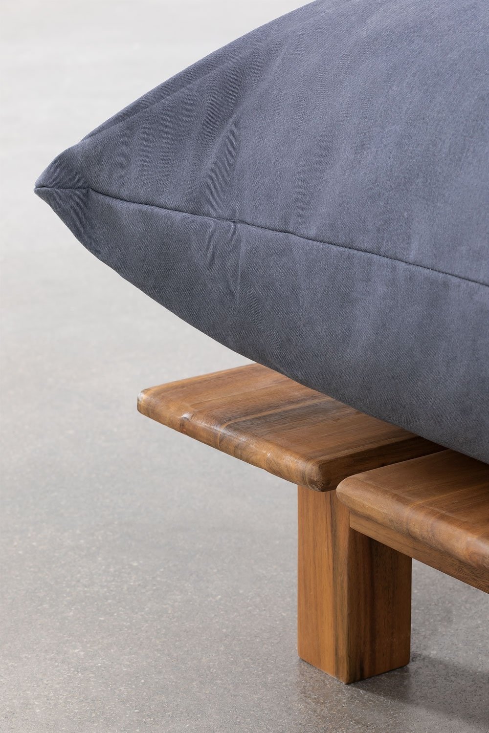 Sofá modular reclinable de 2 piezas en madera de acacia Brina, imagen de galer&iacute;a 2