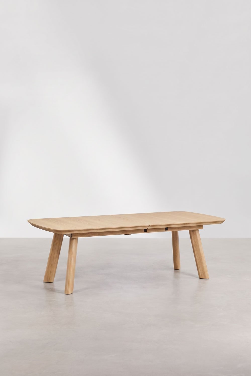 Mesa de comedor rectangular 240-300x110 cm extensible en MDF Teodic, imagen de galer&iacute;a 4
