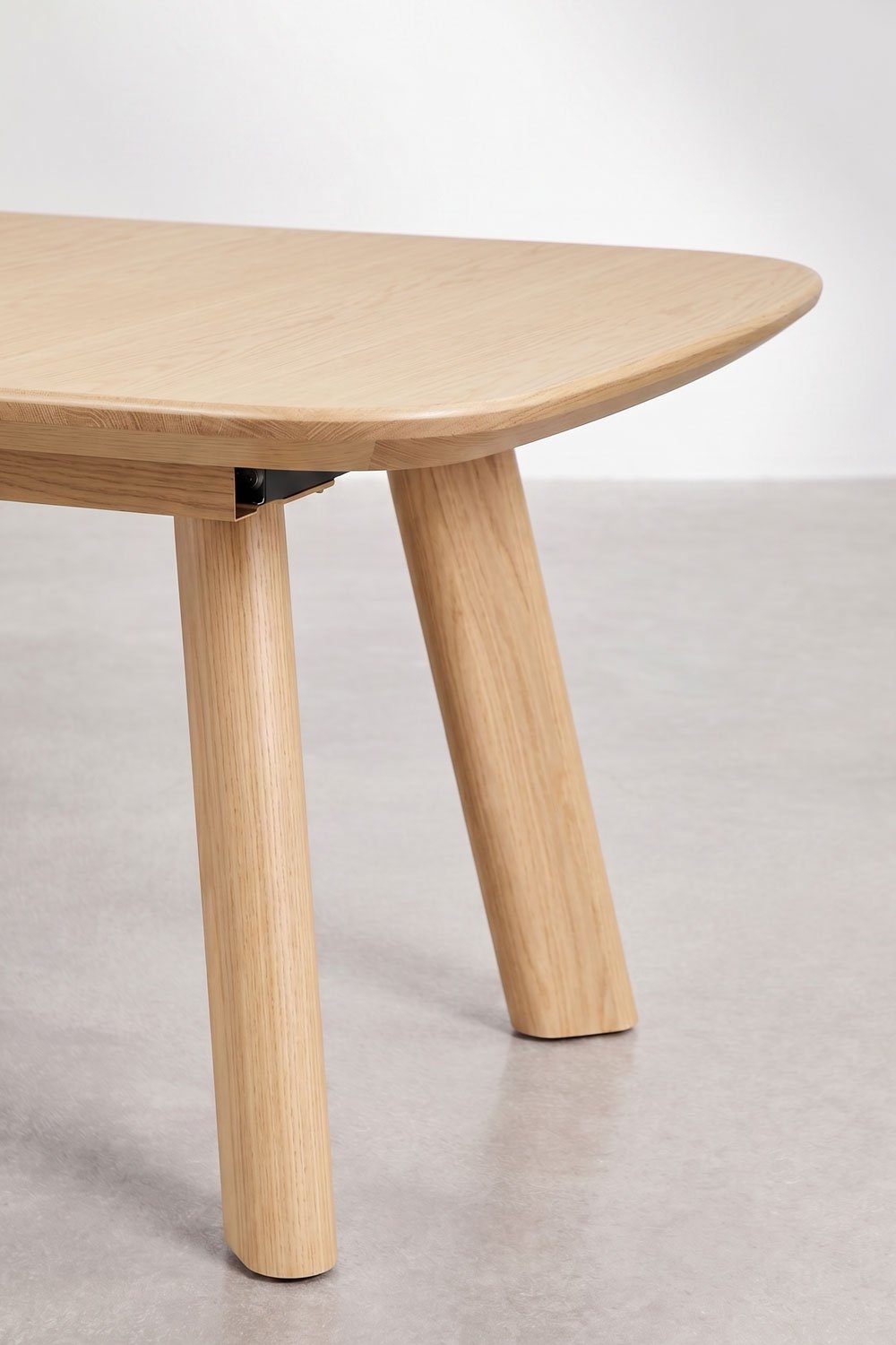 Mesa de comedor rectangular 240-300x110 cm extensible en MDF Teodic, imagen de galer&iacute;a 7