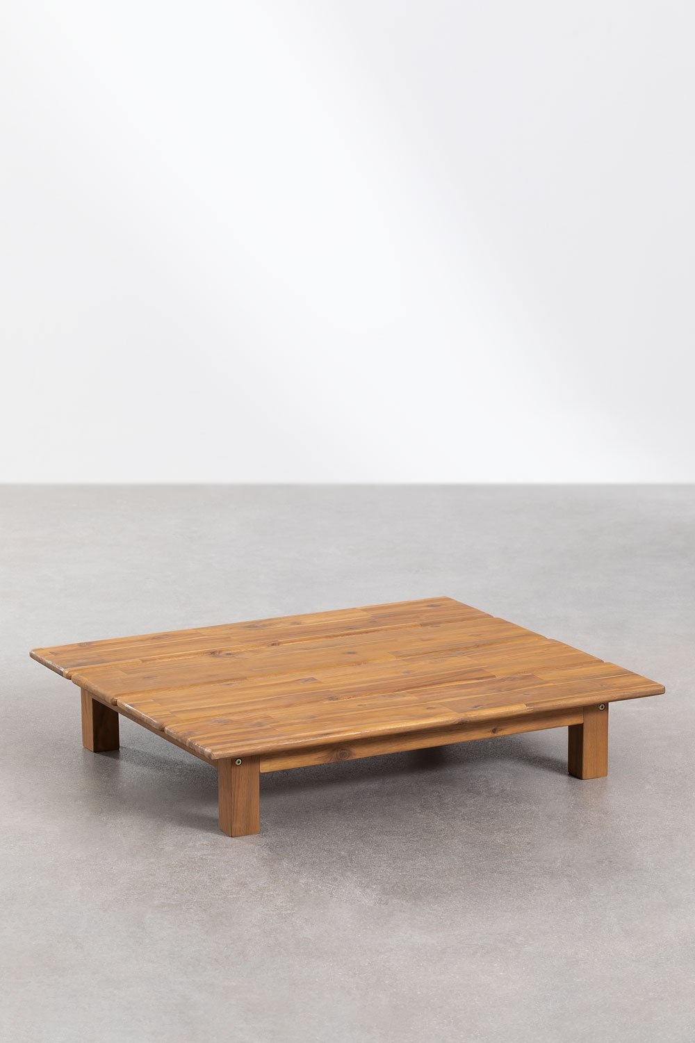 Conjunto de jardín con sofá modular reclinable de jardín de 4 piezas y mesa de centro en madera de acacia Brina , imagen de galer&iacute;a 8