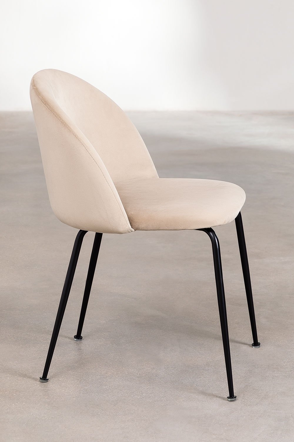 Silla de comedor tapizada y en acero Kana Design, imagen de galer&iacute;a 4