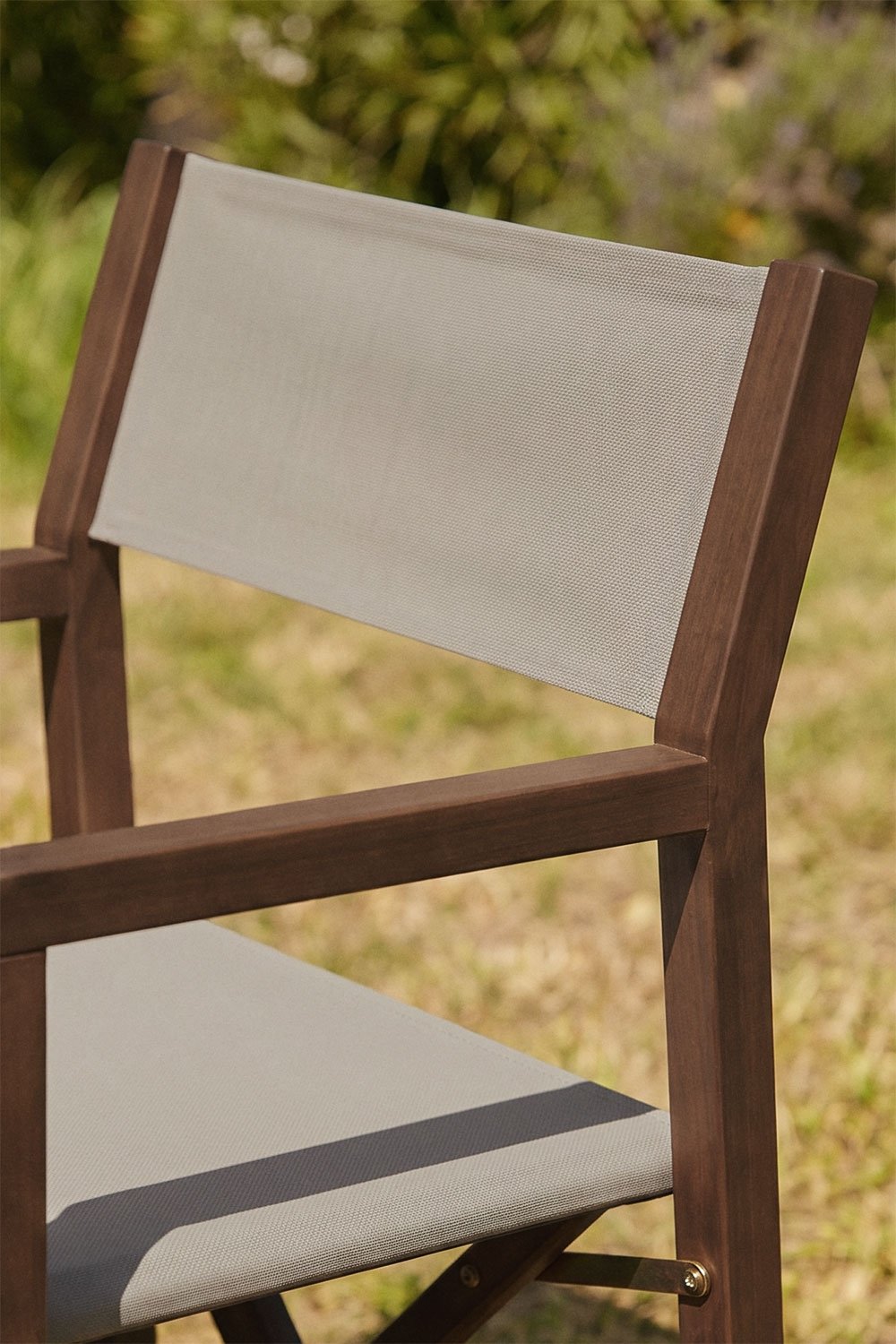 Silla de director plegable de jardín en madera de acacia Rondonia , imagen de galer&iacute;a 2