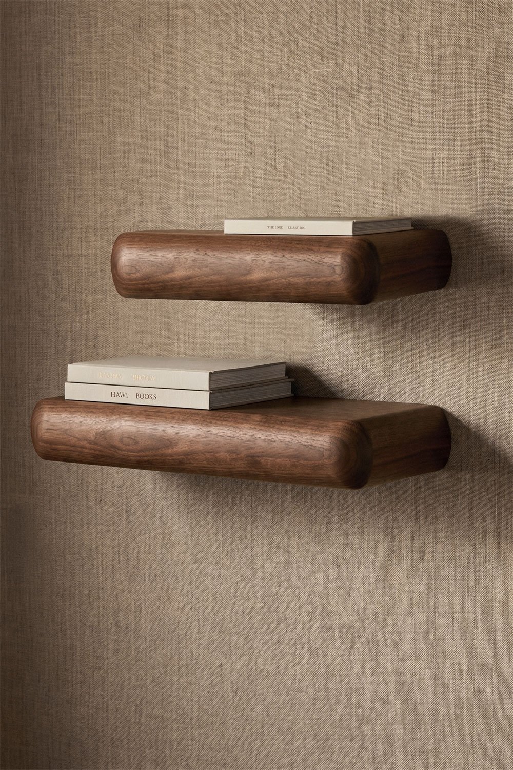 Set de 2 estantes de pared en madera Carmen, imagen de galer&iacute;a 1