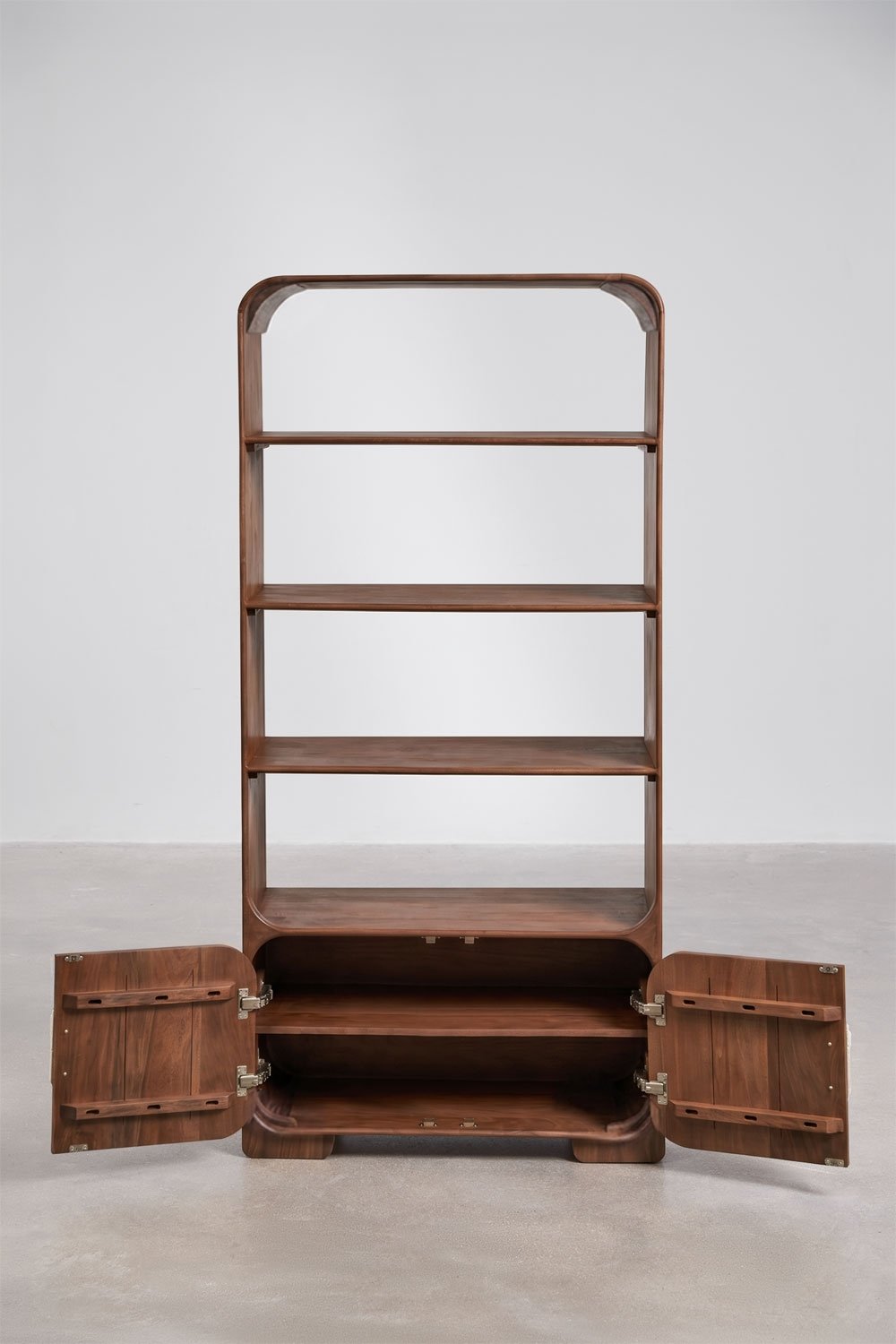 Estantería 190 cm en madera de mango y piedra natural Kivalina, imagen de galer&iacute;a 5