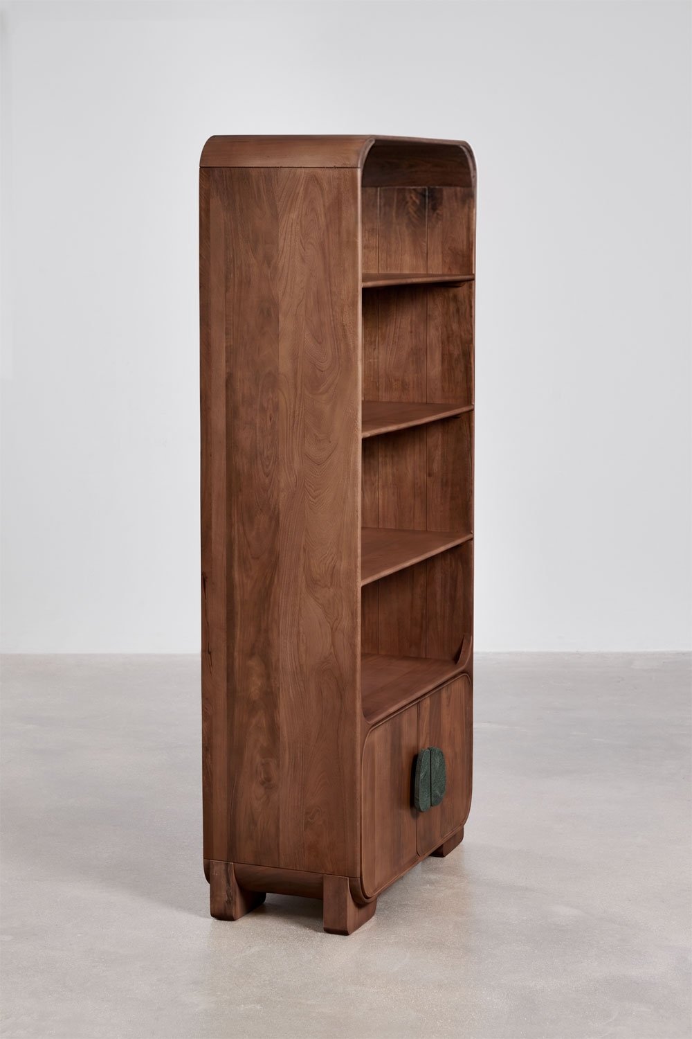 Estantería 190 cm en madera de mango y piedra natural Kivalina, imagen de galer&iacute;a 4