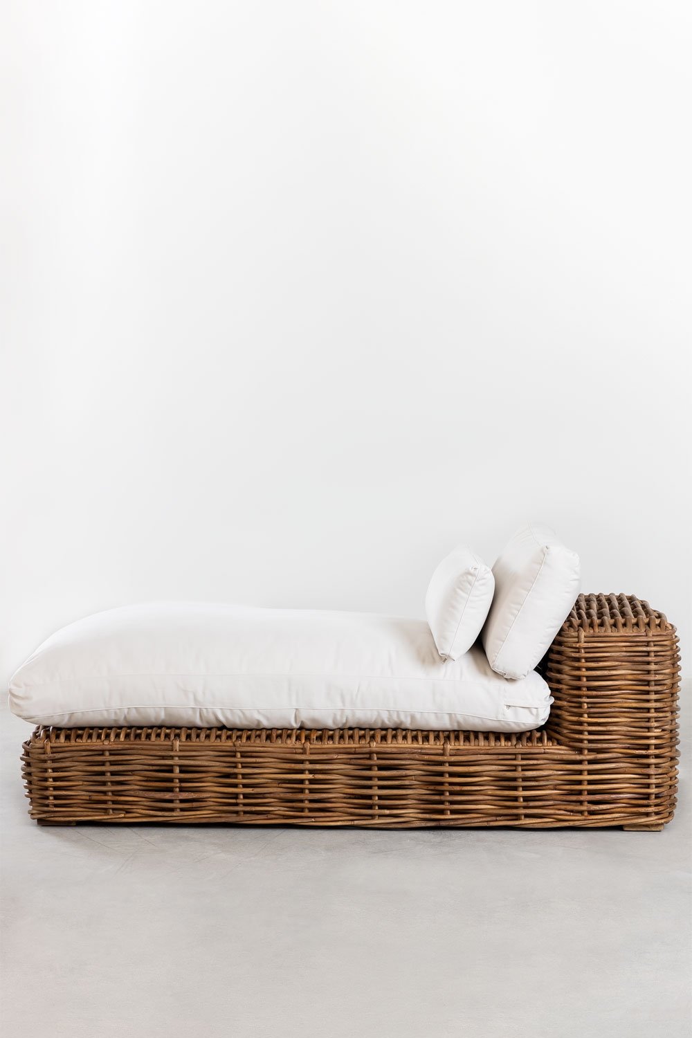 Módulo chaise longue para sofá modular de jardín en ratán Milu Style, imagen de galer&iacute;a 6