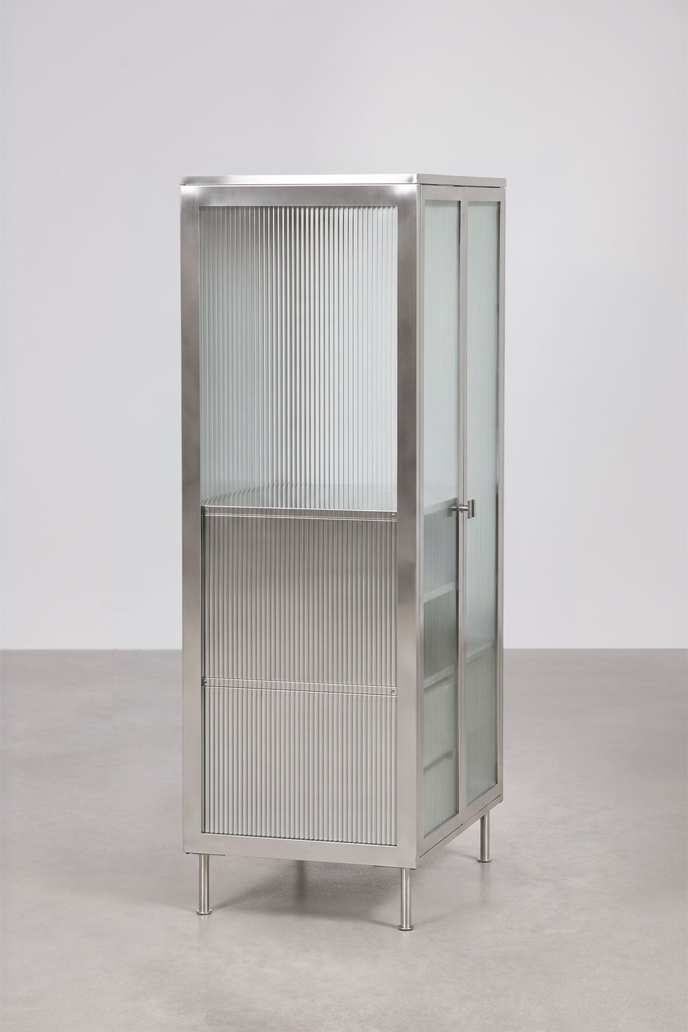 Armario 85x180 cm en acero y cristal Paoline, imagen de galer&iacute;a 5