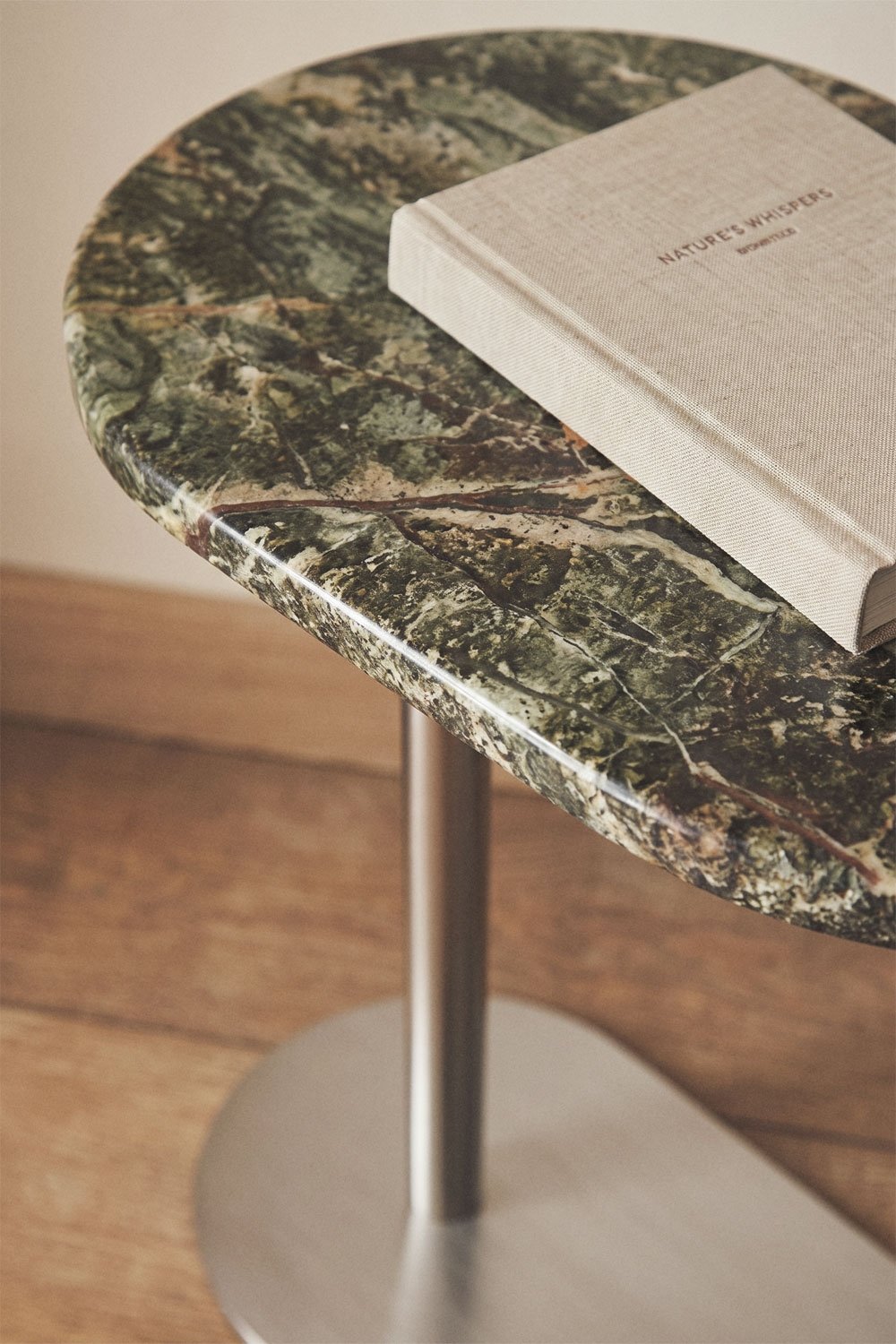 Mesita de noche 45x25 cm en acero inoxidable Lumair, imagen de galer&iacute;a 2