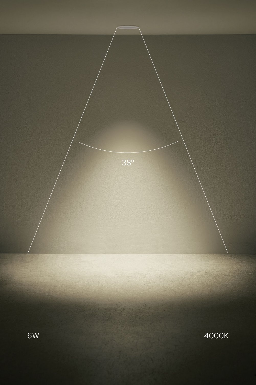 Downlight LED empotrable con marco redondo Ø7 cm en aluminio Orelva, imagen de galeria 2