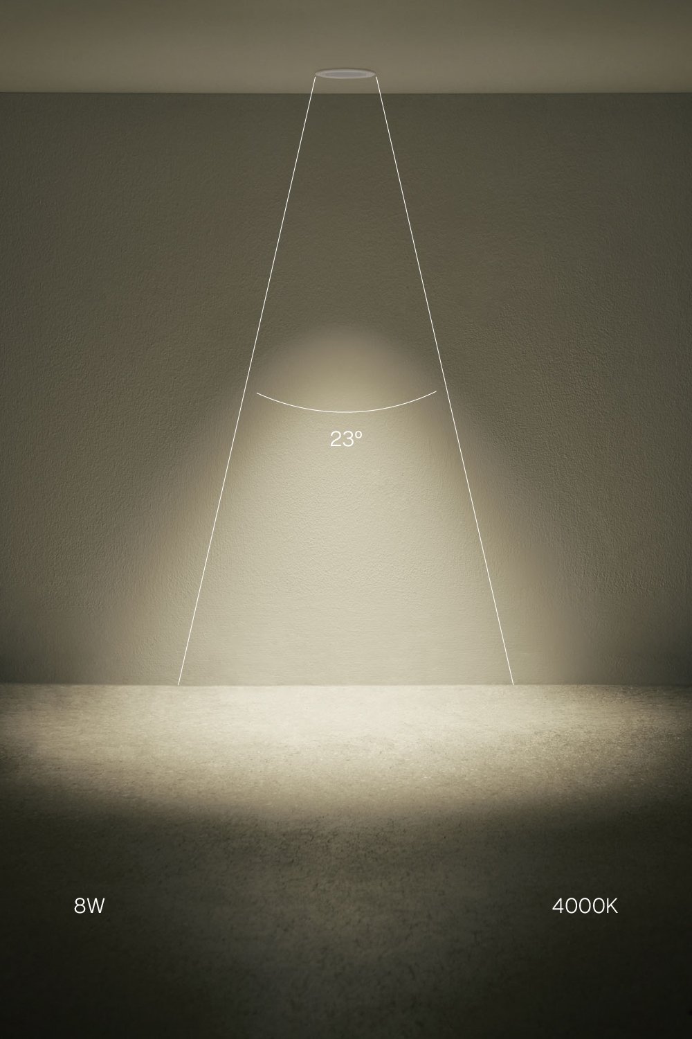 Downlight LED empotrable con marco redondo Ø7 cm en aluminio Orelva, imagen de galeria 2