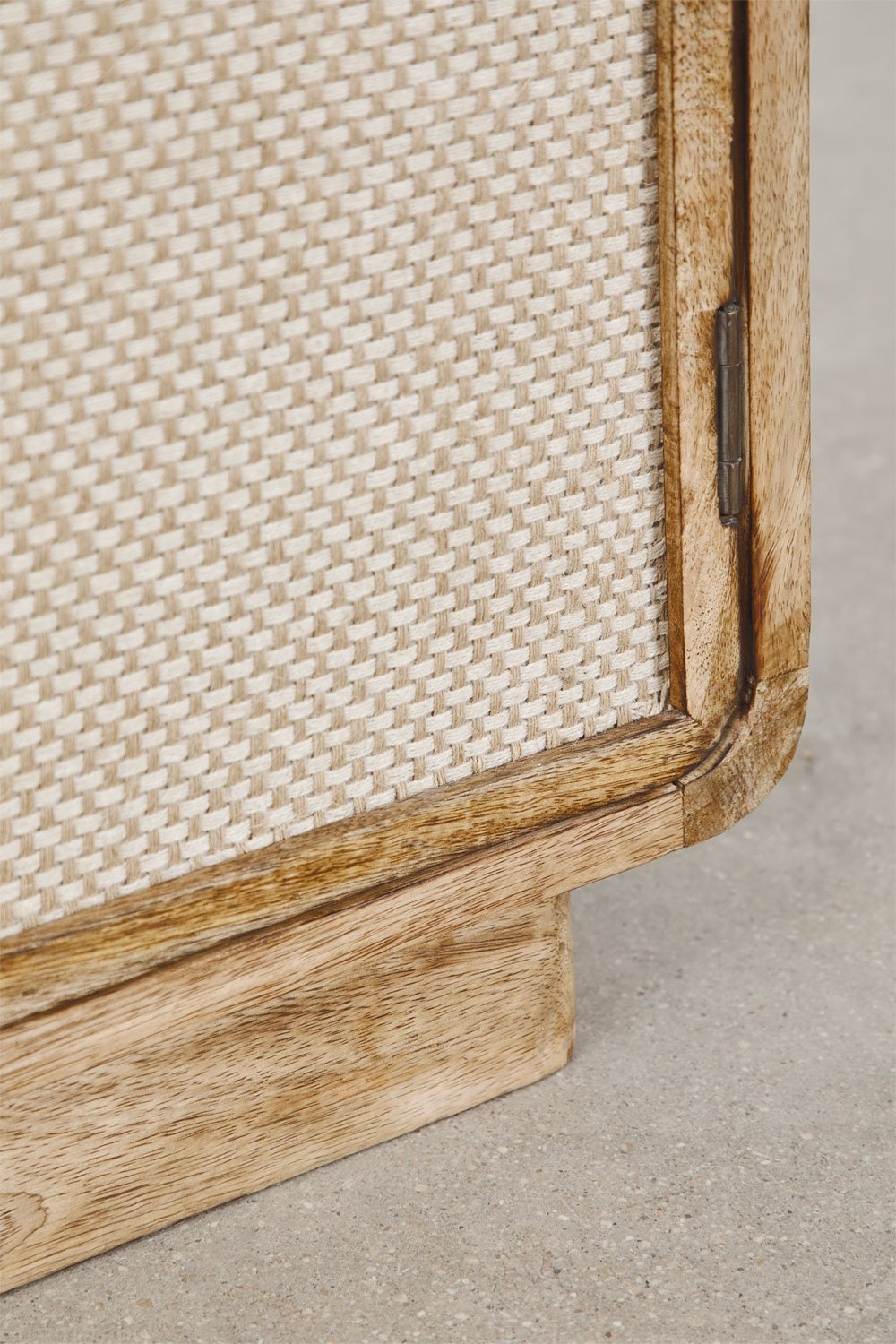 Mueble TV 160x40 cm en madera de mango Abrams, imagen de galer&iacute;a 7