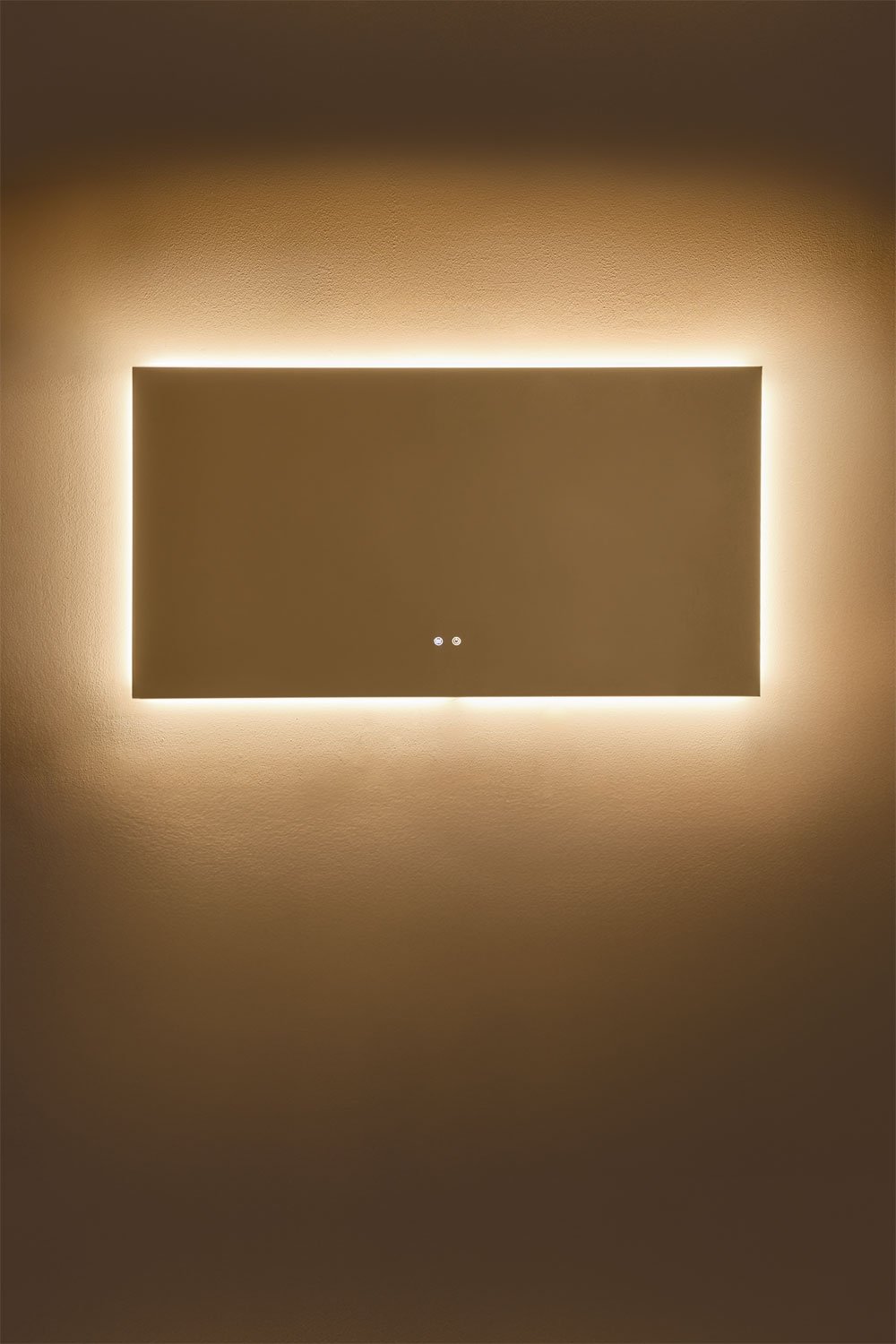 Conjunto de mueble de baño doble suspendido 130x45 cm en madera de mango y piedra natural Kivalina, imagen de galer&iacute;a 12