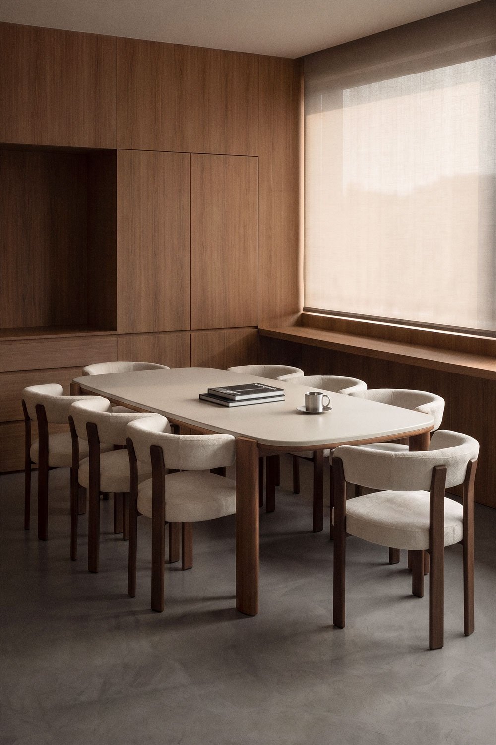 Mesa de comedor rectangular 260x115 cm en madera de acacia Vetra, imagen de galer&iacute;a 1