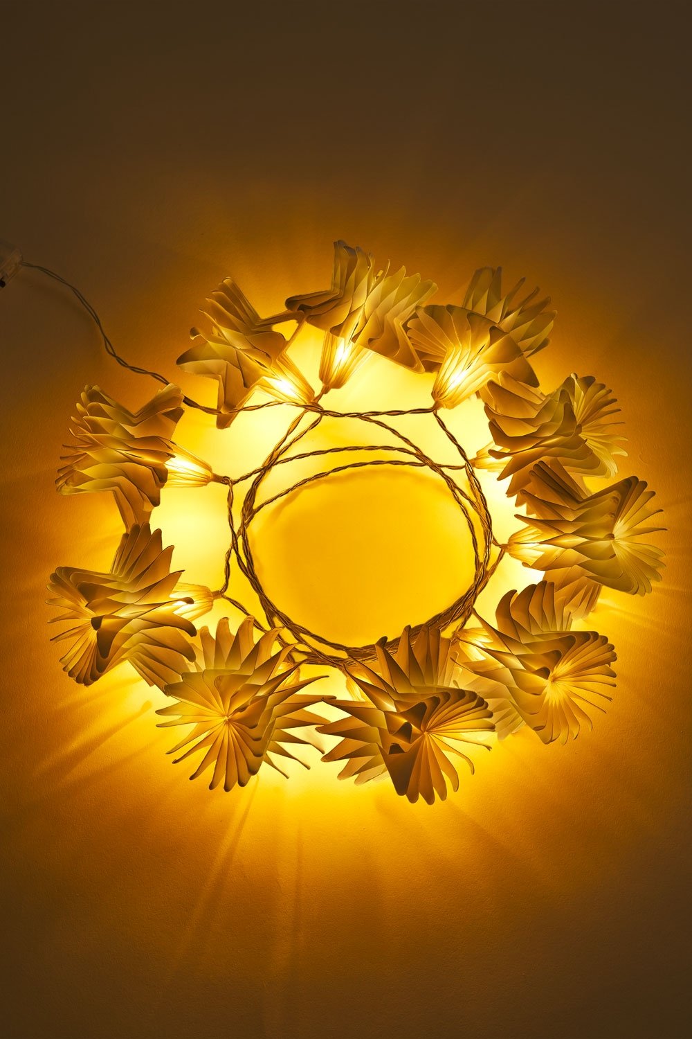 Guirnalda decorativa con luces LED en papel Silea, imagen de galer&iacute;a 3