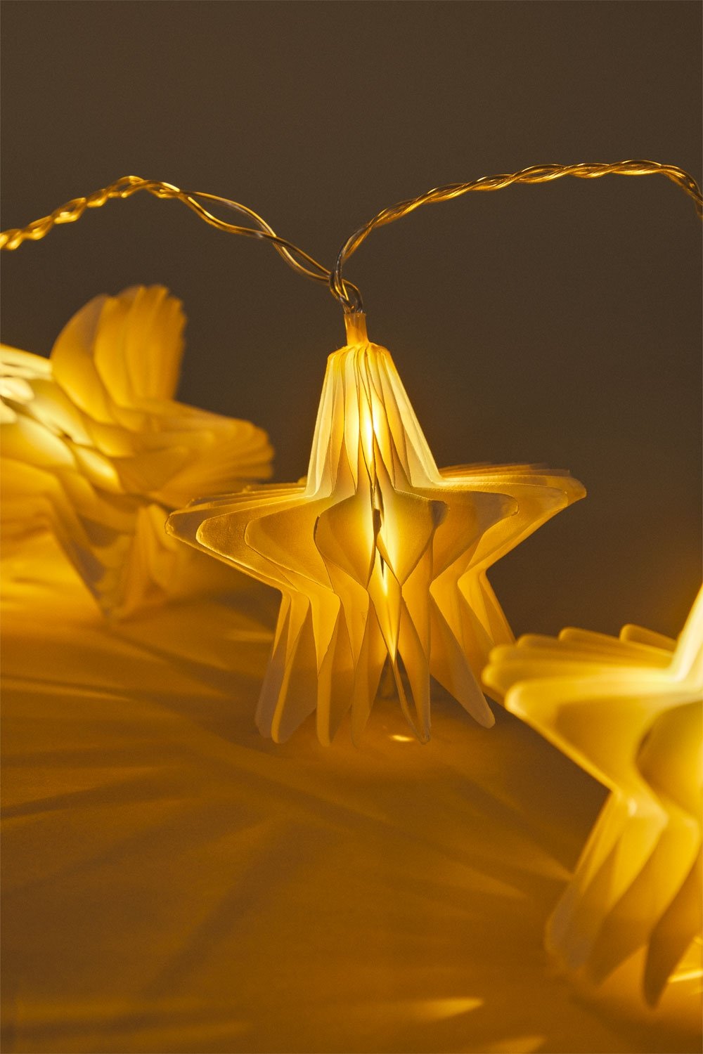 Guirnalda decorativa con luces LED en papel Silea, imagen de galer&iacute;a 5