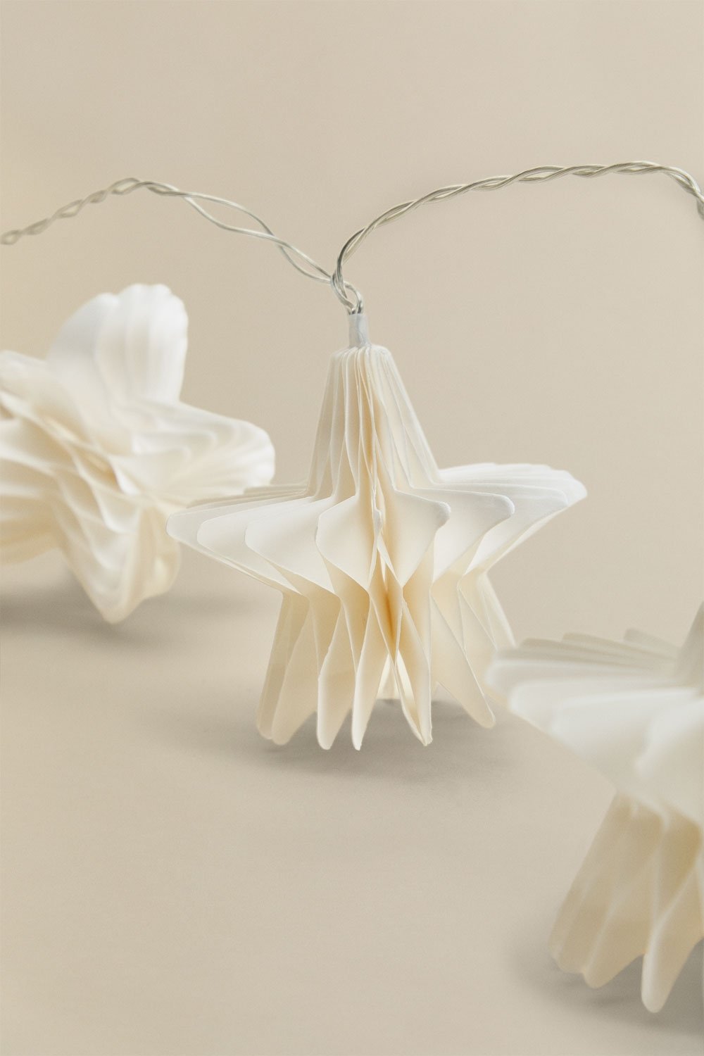 Guirnalda decorativa con luces LED en papel Silea, imagen de galer&iacute;a 6