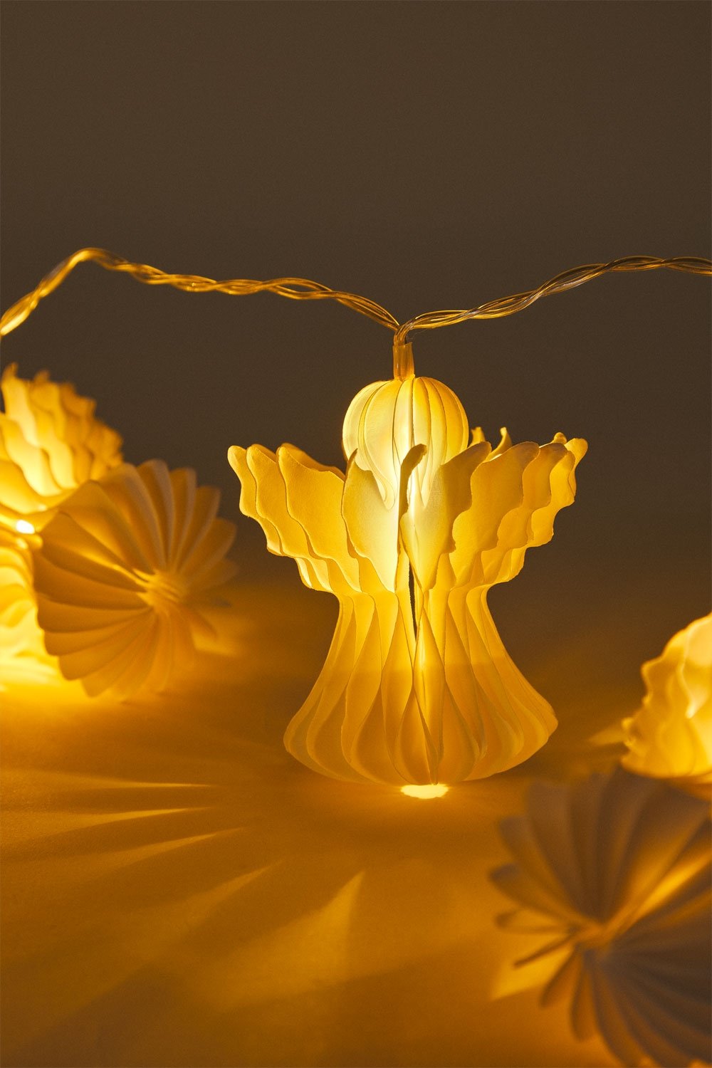 Guirnalda decorativa con luces LED en papel Melsi, imagen de galer&iacute;a 6