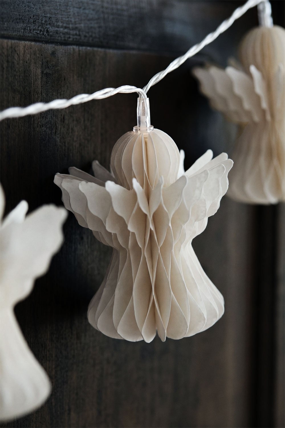 Guirnalda decorativa con luces LED en papel Melsi, imagen de galer&iacute;a 3
