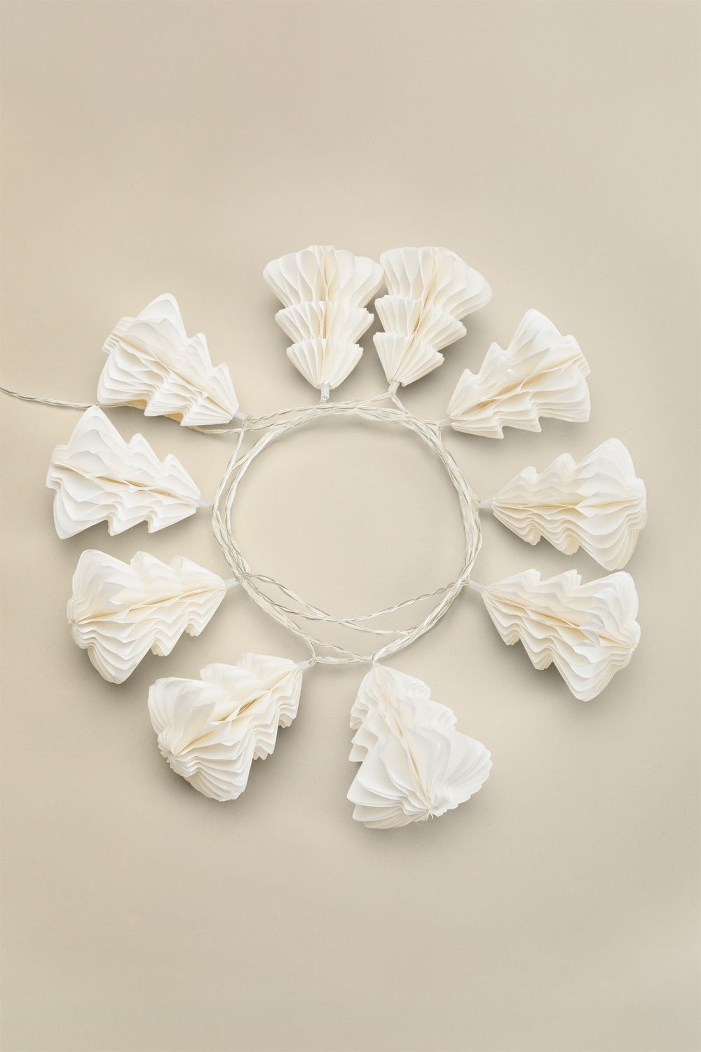 Guirnalda decorativa con luces LED en papel Vamei, imagen de galer&iacute;a 4