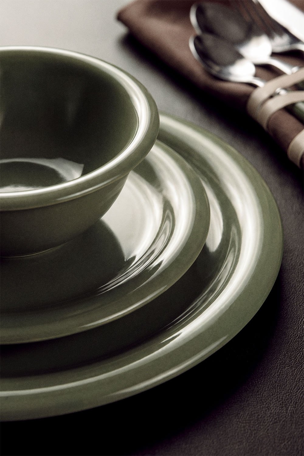 Vajilla de 12 piezas en new bone china Rylvane , imagen de galer&iacute;a 2