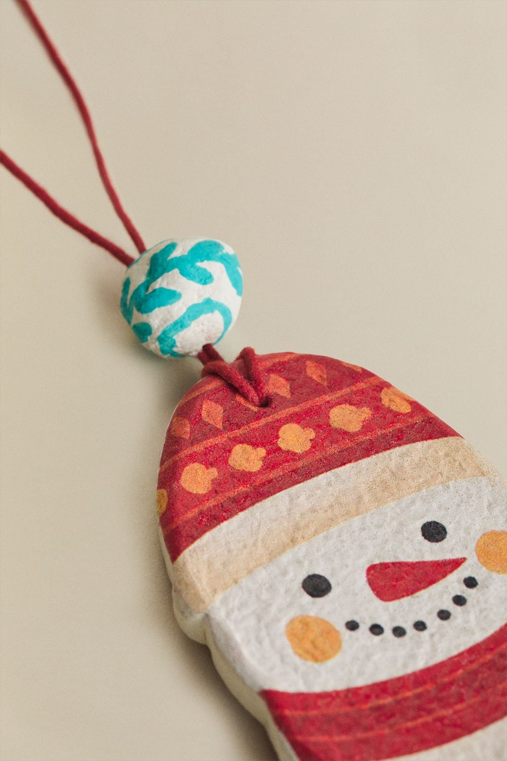 Pack de 3 adornos de Navidad en papel maché Naurex, imagen de galer&iacute;a 5