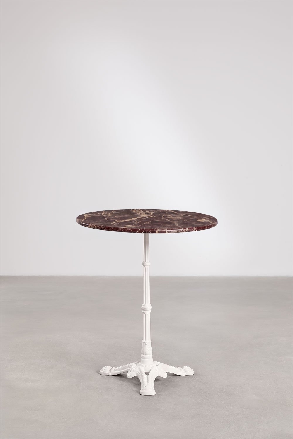 Mesa de bar redonda Ø60cm en piedra natural Azteca, imagen de galer&iacute;a 4