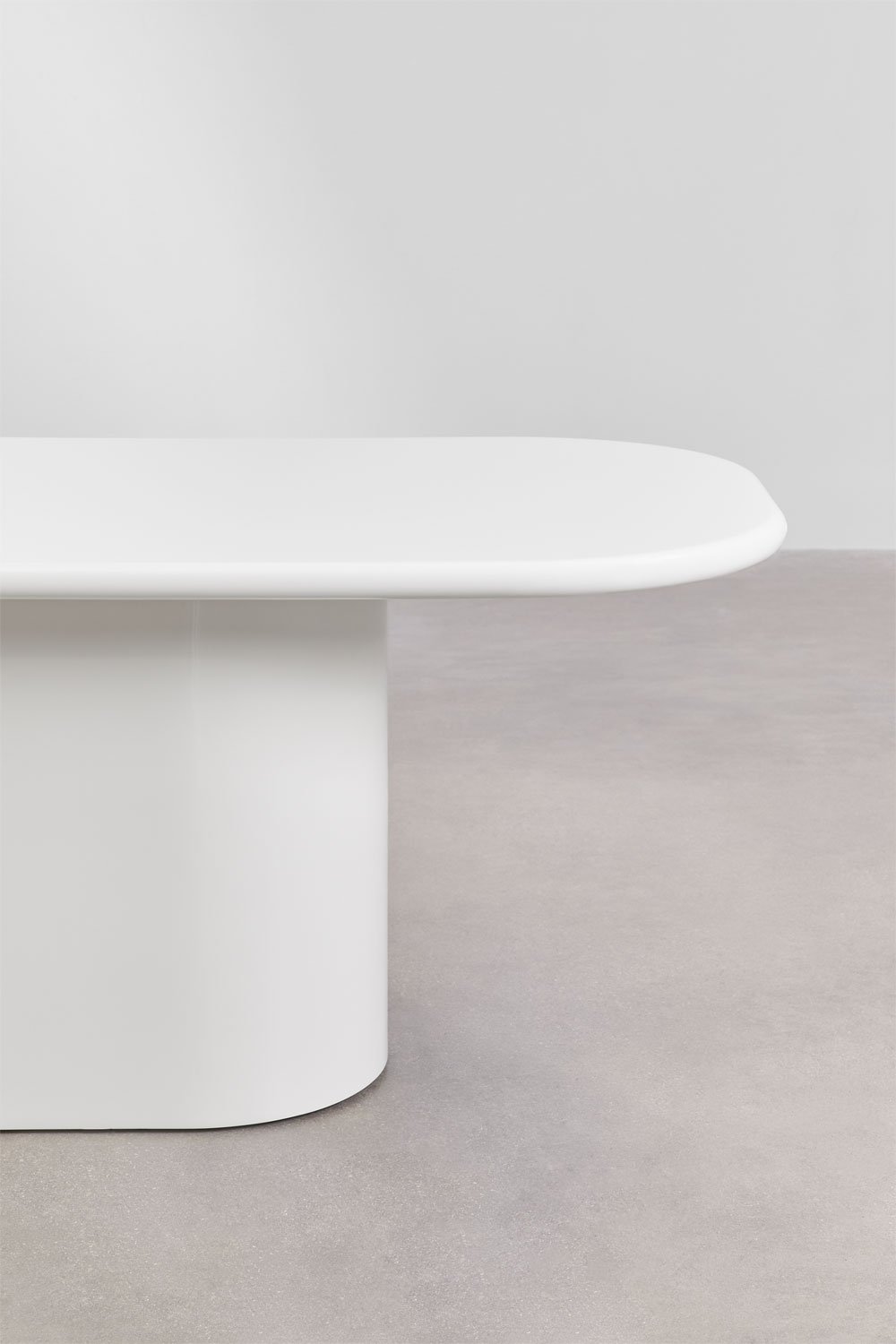 Mesa de comedor ovalada 200x105 cm en MDF Milford, imagen de galer&iacute;a 5