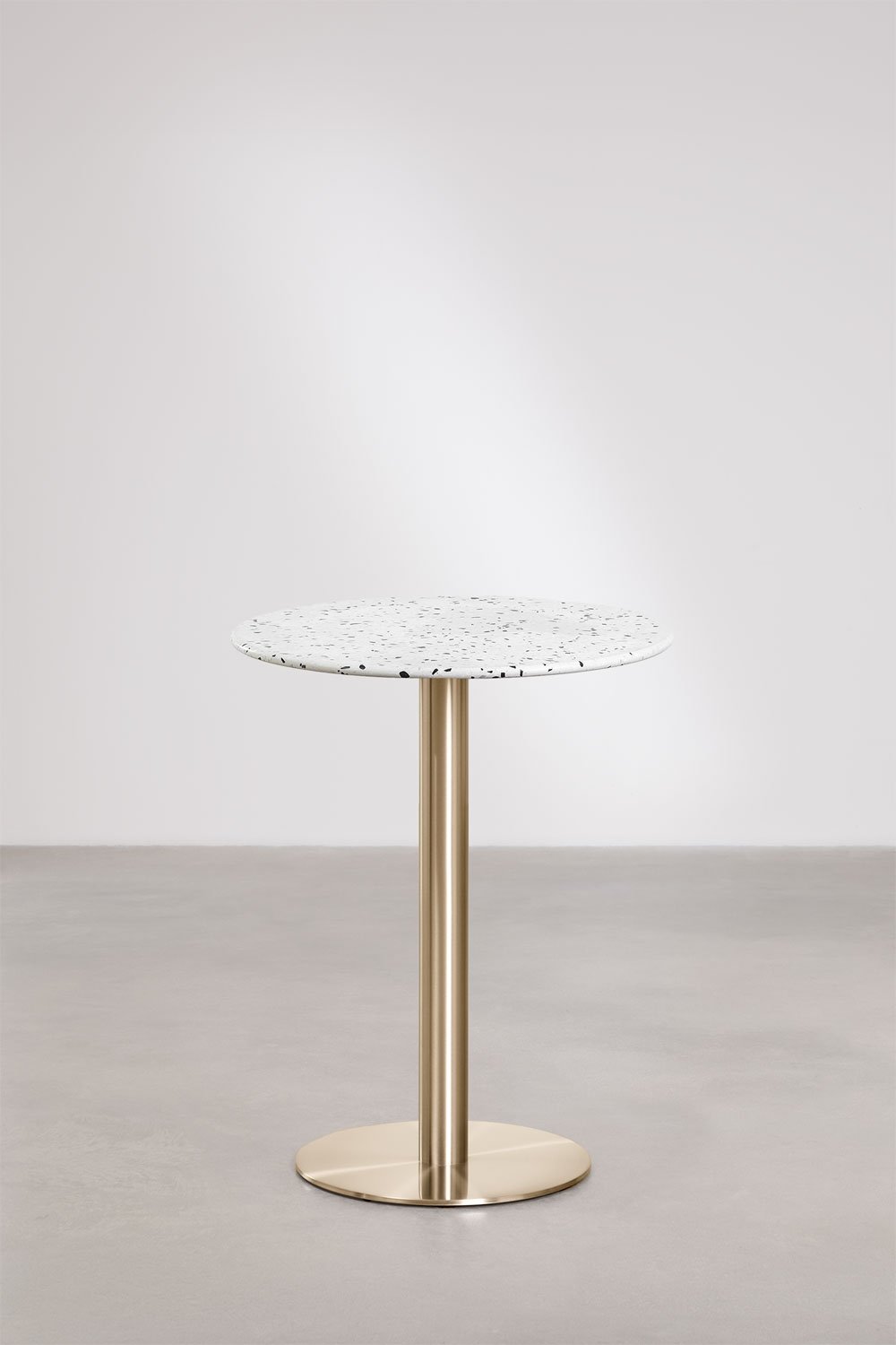 Mesa de bar redonda Ø60 cm en terrazo Xiren, imagen de galer&iacute;a 3